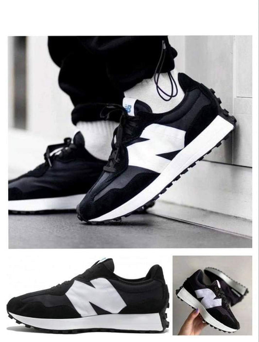 New Balance 327 Black and White