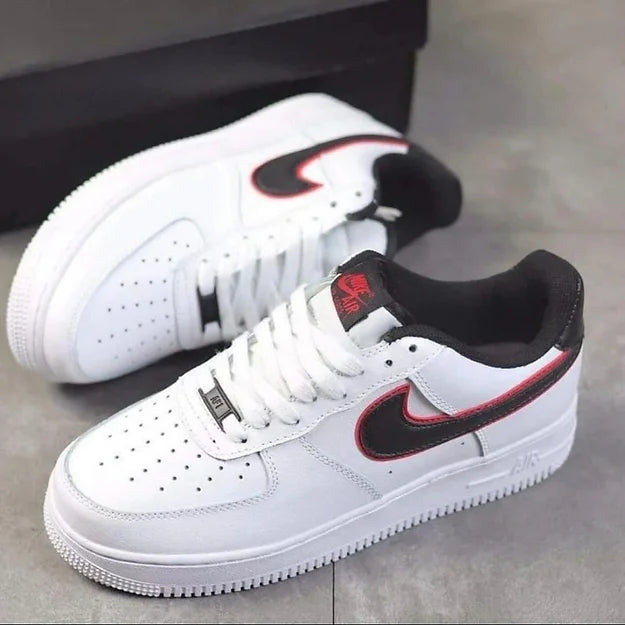 Nike AF1 White/black/red